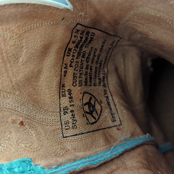 Ariat Legend Cowboy Western Boots Size 9B - Picture 8 of 11